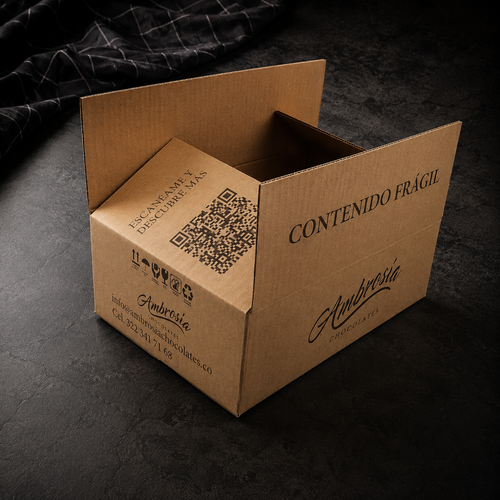 Caja de tartaletas dulce grande redonda